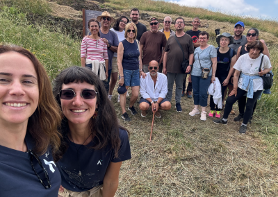 Participantes en la actividad El Sol desde el Castro de San Chuis