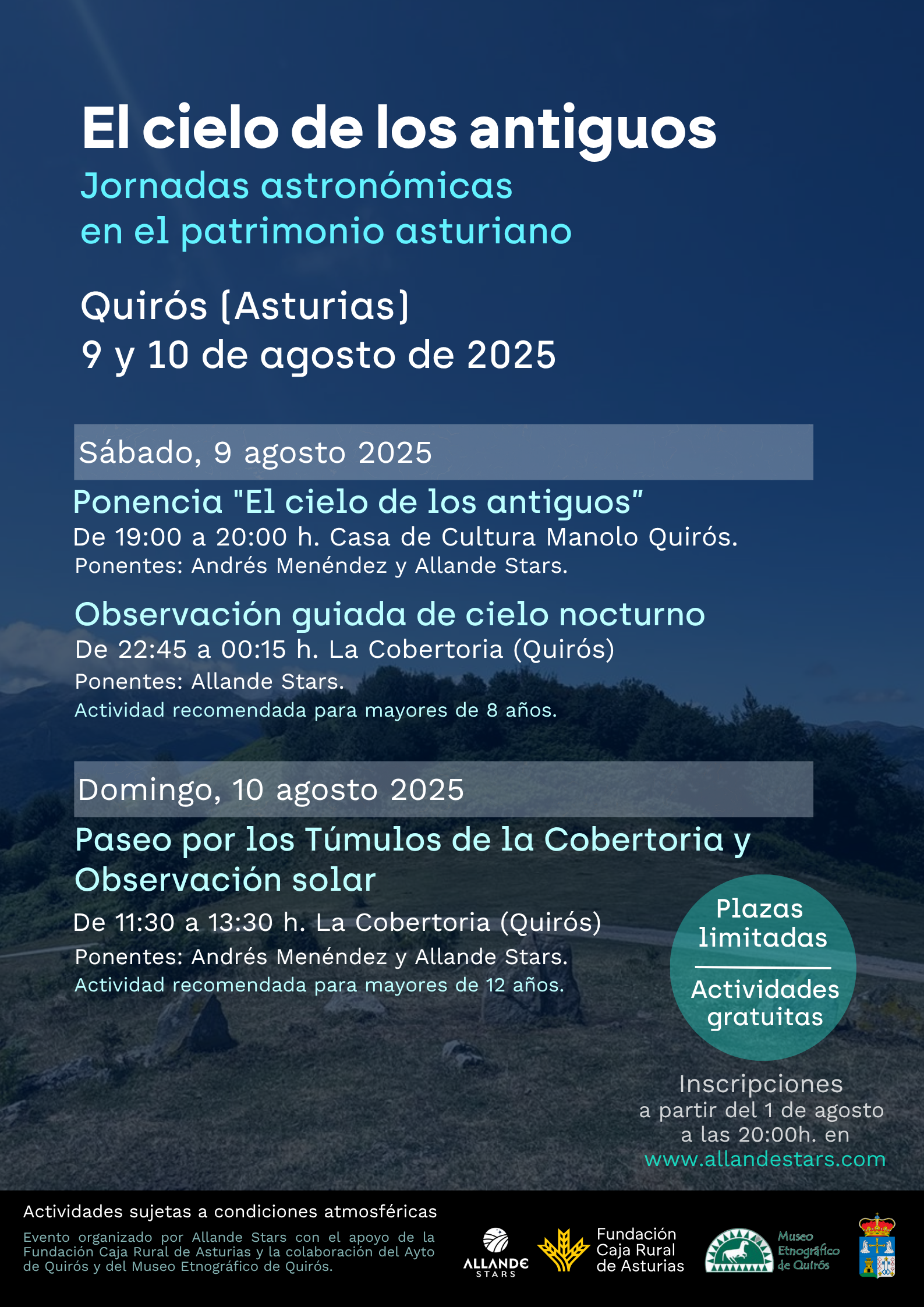 El cielo de los antiguos Quirós