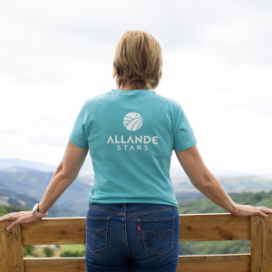 Camiseta turquesa manga corta Allande Stars
