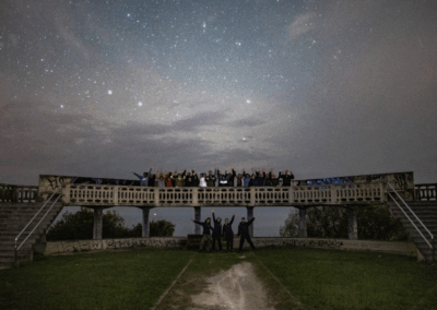 Imagen nocturna de grupo en Ribadedeva - Crédito. Xuan González