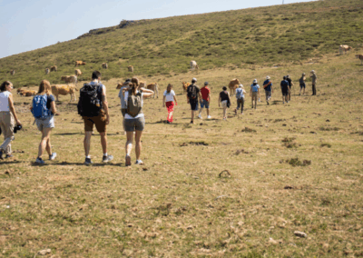 Asistentes a la actividad Paisaje, túmulos y Sol: ciencia en la Sierra de Carondio - Nomad Studio