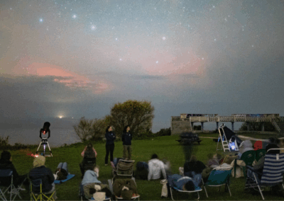 Observación nocturna en Ribadedeva - Crédito. Xuan González