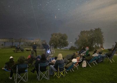 Observación nocturna en Ribadedeva - Crédito. Xuan González