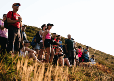 Participantes en la actividad Cuando el cielo se oscurece: cortinos y astronomía, en la VI edición de Allande Stars. Crédito: Sergio Lario.