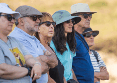 Participantes en la actividad Paisaje, túmulos y Sol: ciencia en la Sierra de Carondio - Nomad Studio