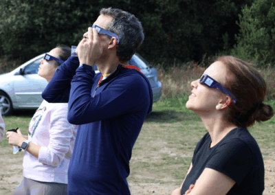 Observación solar en Ribadedeva