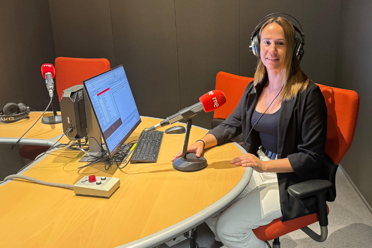 Lucía González en RNE Lucía González en RNE