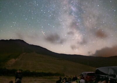 Observación nocturna en Xedré - Crédito: Diego Rai