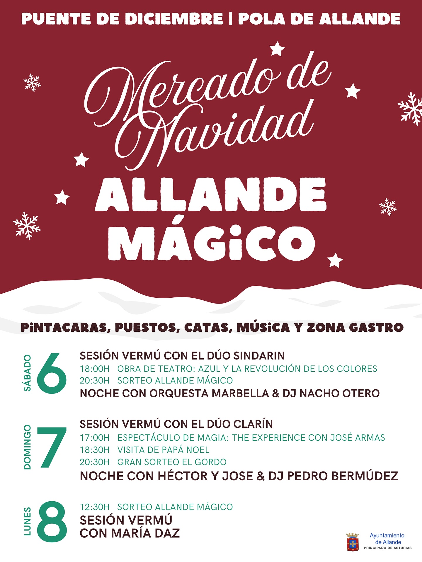 Cartel Mercado Allande Mágico 2025