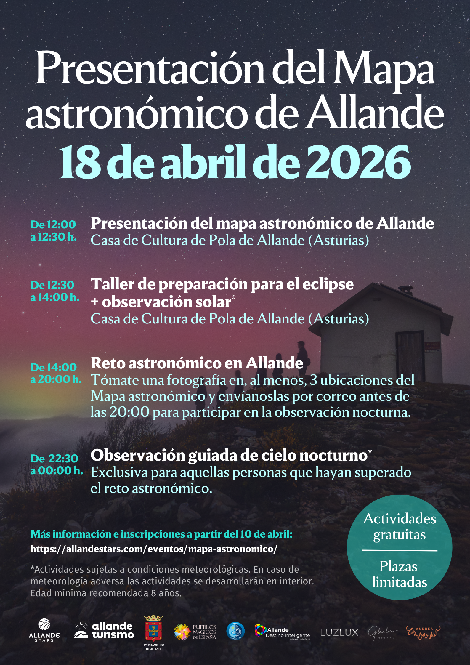 Cartel presentación mapa astronómico de Allande