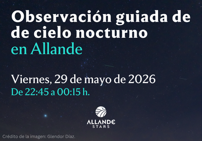 Observación guiada de cielo nocturno – 29 de mayo