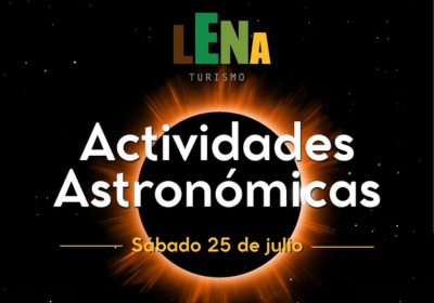 Actividades astronómicas en Lena – 25 de julio