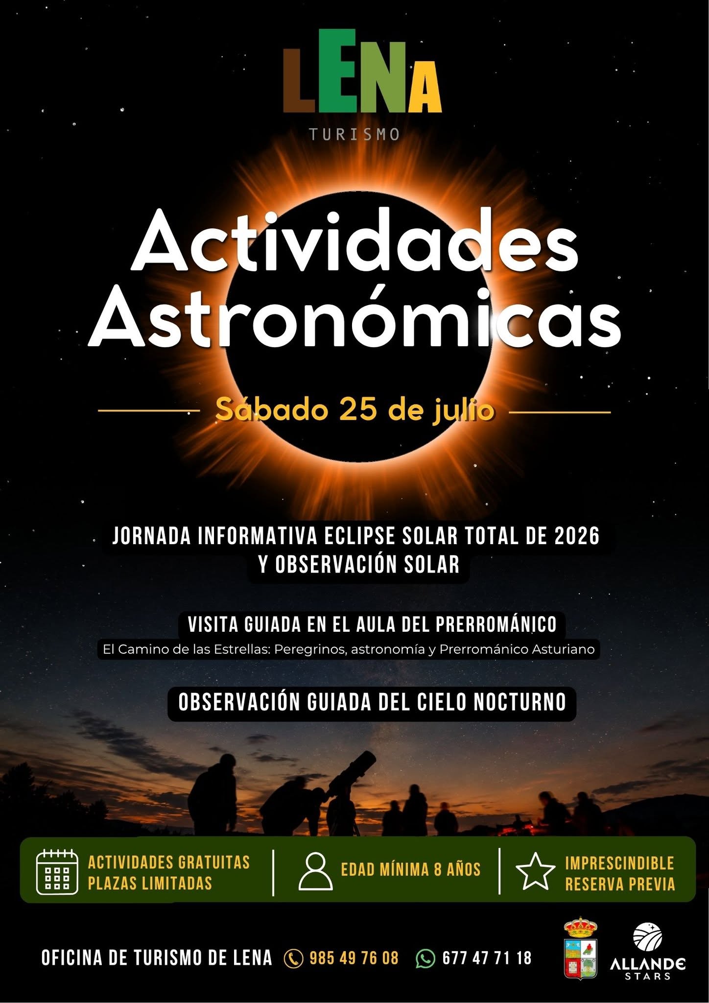 Actividades astronómicas en Lena