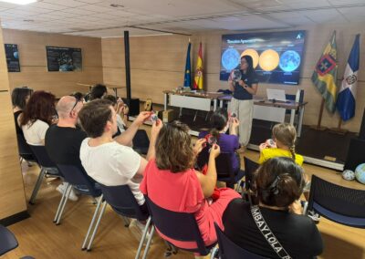 Simulacro del eclipse en las jornadas Camino de la Sombra