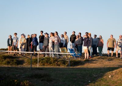 Simulacro del eclipse en el Puerto del Palo